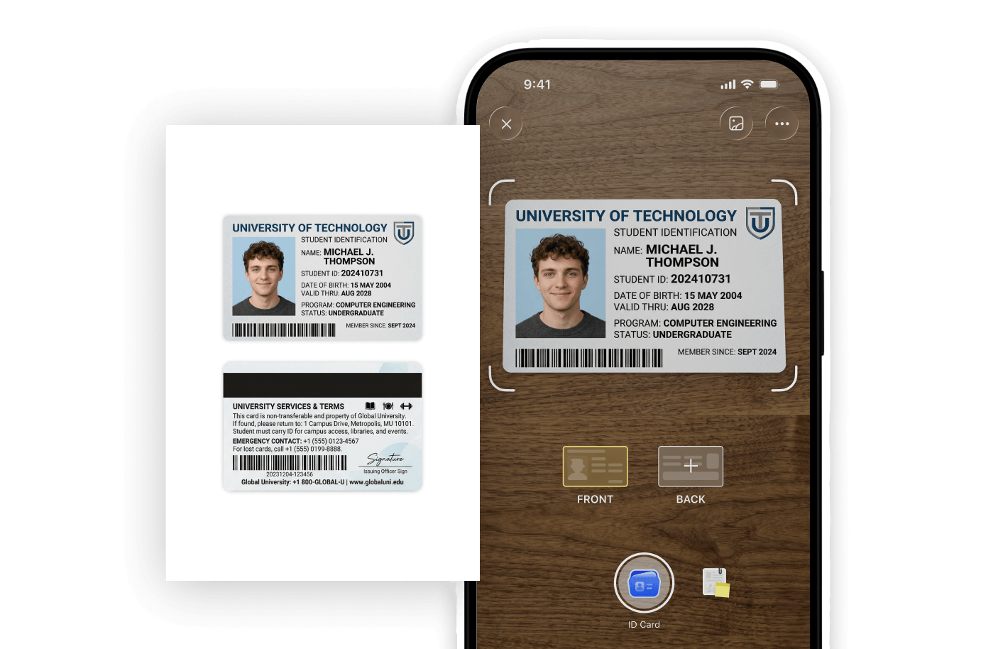 Nomostar ID and document capture preview