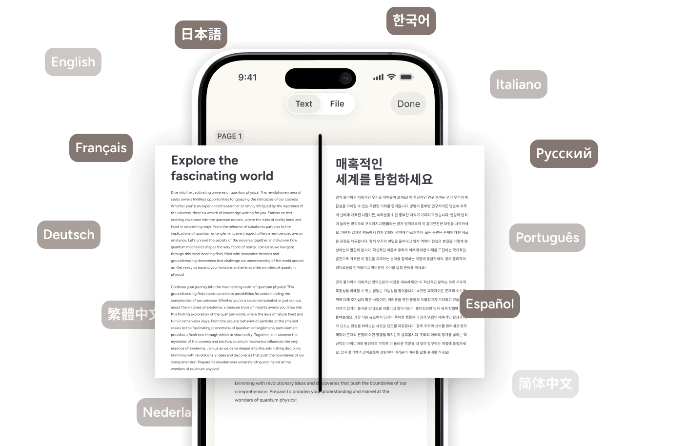 Nomostar document translation preview